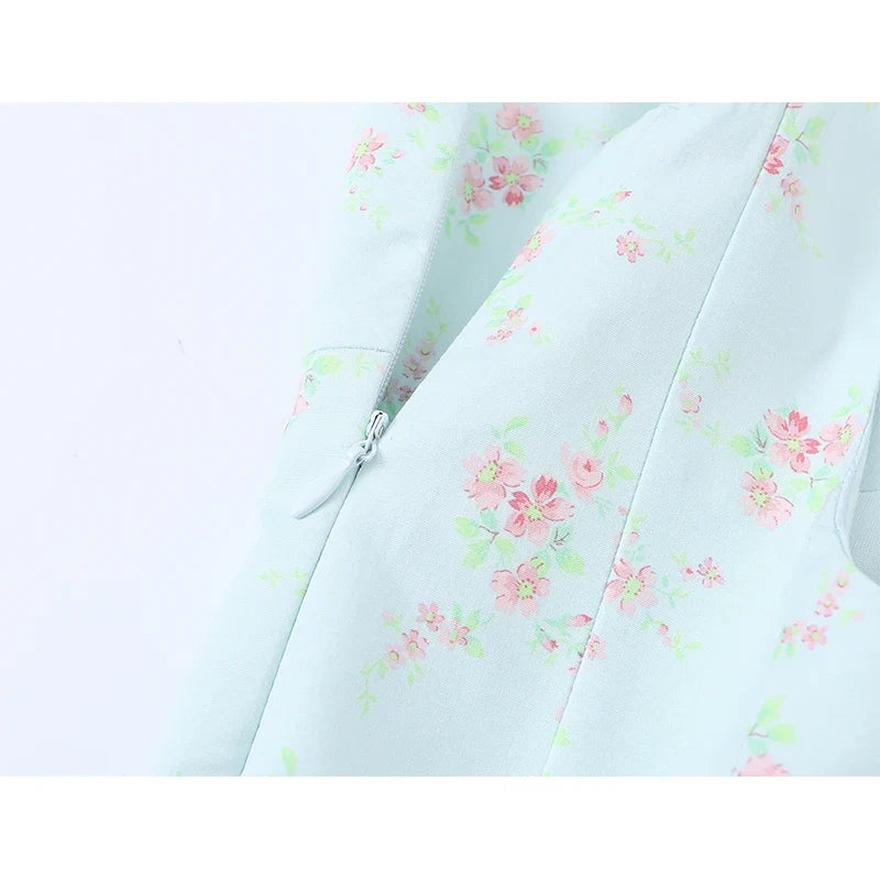 Summer Floral Print Mini Dresses