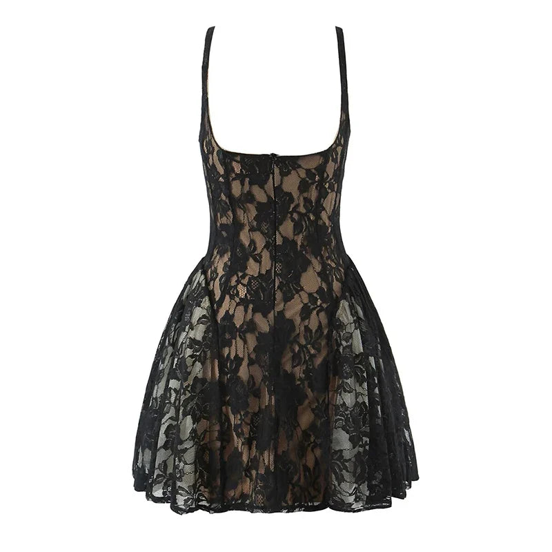 Sexy Party Sleeveless Lace Dresses