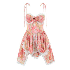 Sexy Sling Floral Print Boho Beach Dresses