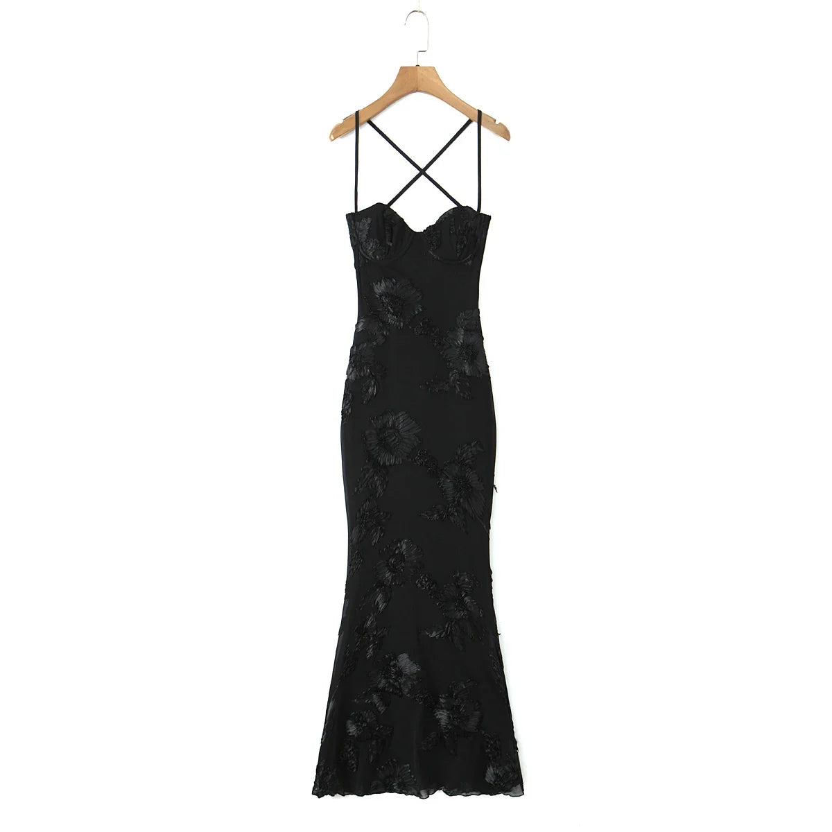 Spaghetti Straps Elegant Evening Party Long Dresses For Bandage Backless Sexy Slim Mermaid Dresses