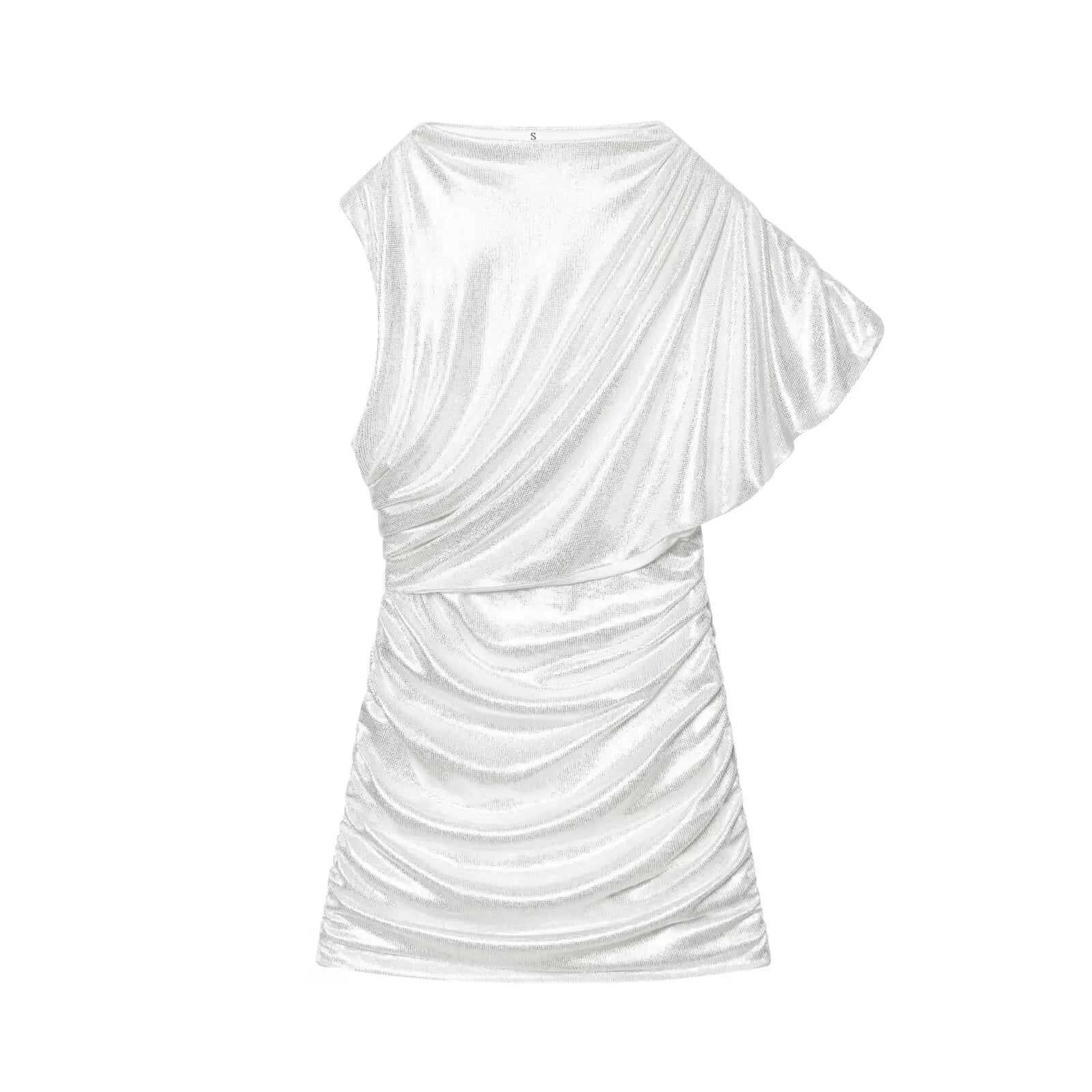 Dresses Sexy Party Vestidos Rhinestone Draped Bodycon Mini Dresses