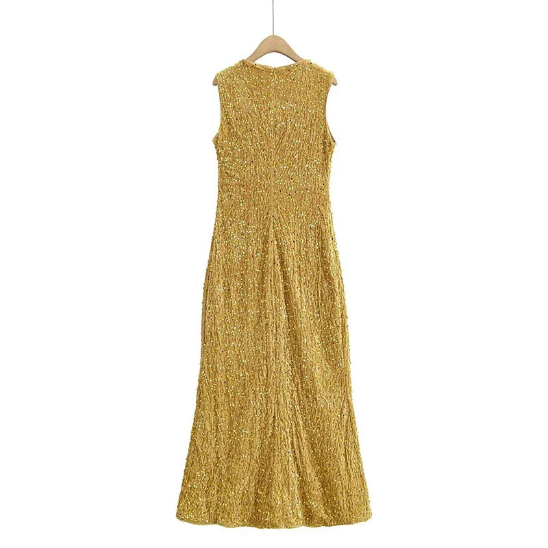 Sequin Velvet Long Dresses