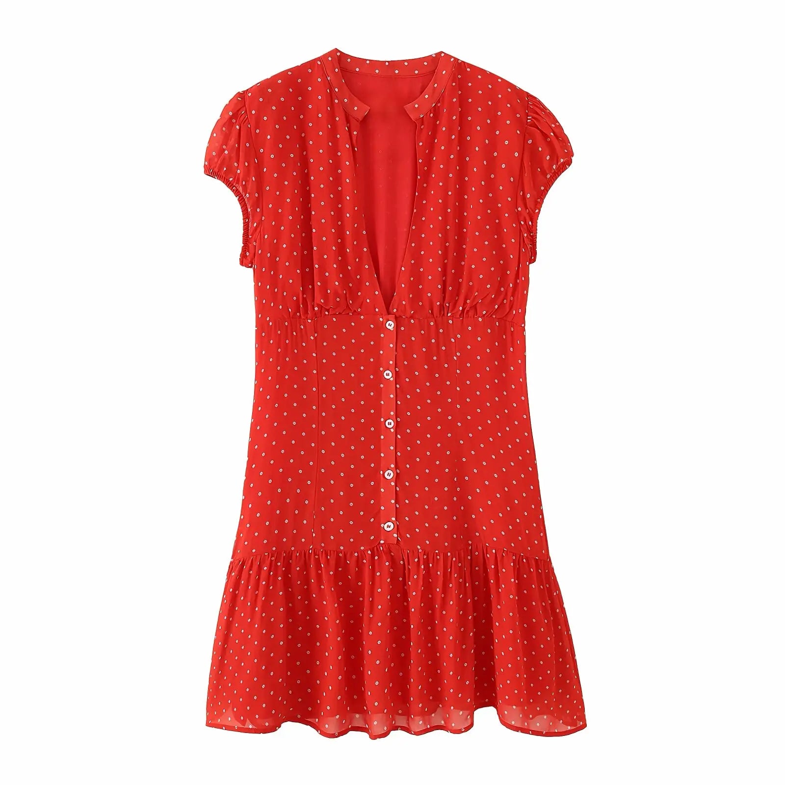Vintage Red Polka Dot Mini Dresses