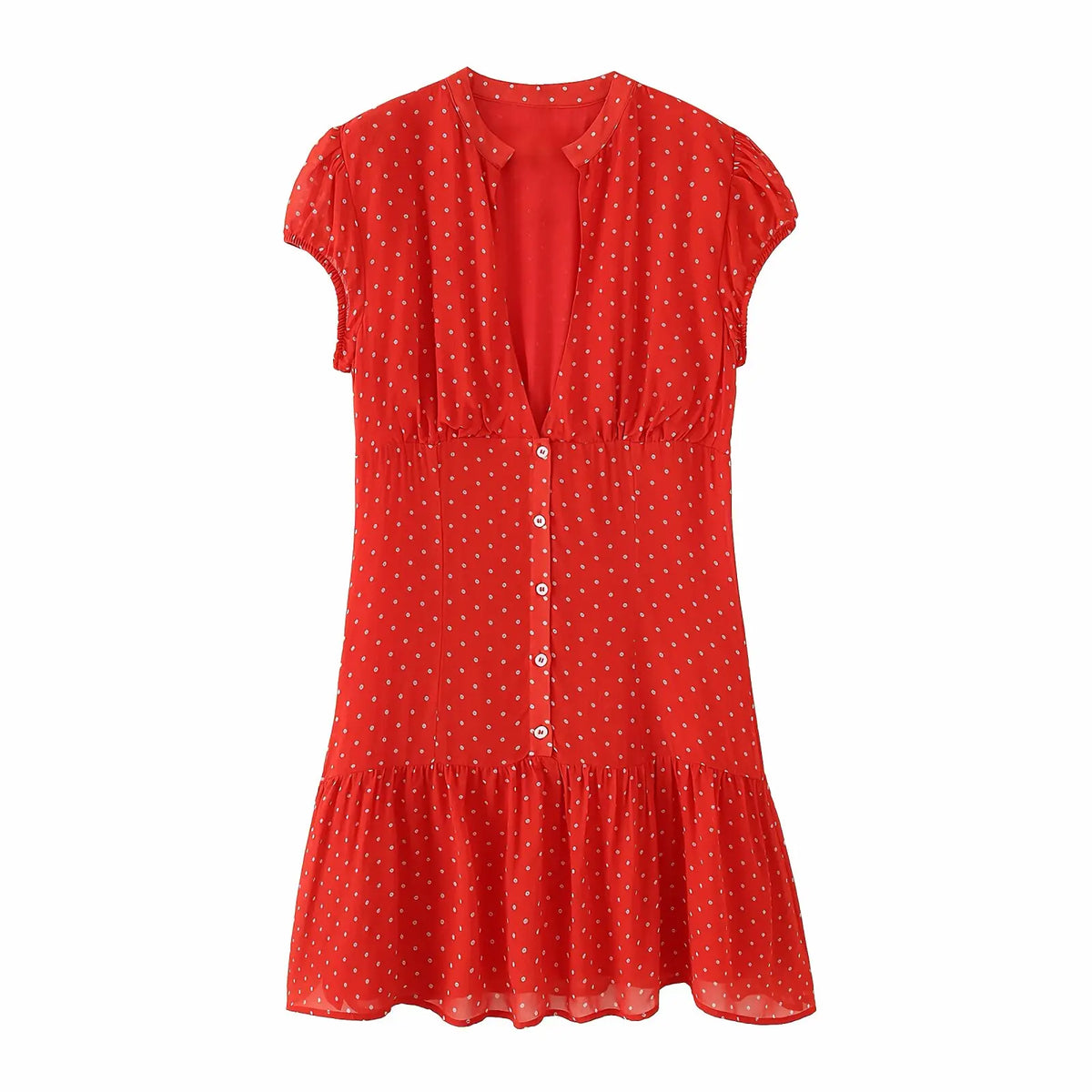 Vintage Red Polka Dot Mini Dresses