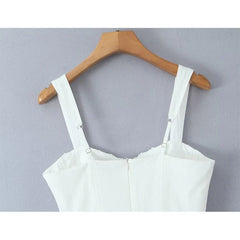 French Sweet Mesh Sling Mini Dresses