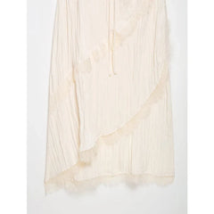 Romantic Crinkled Wrap Slip Dresses