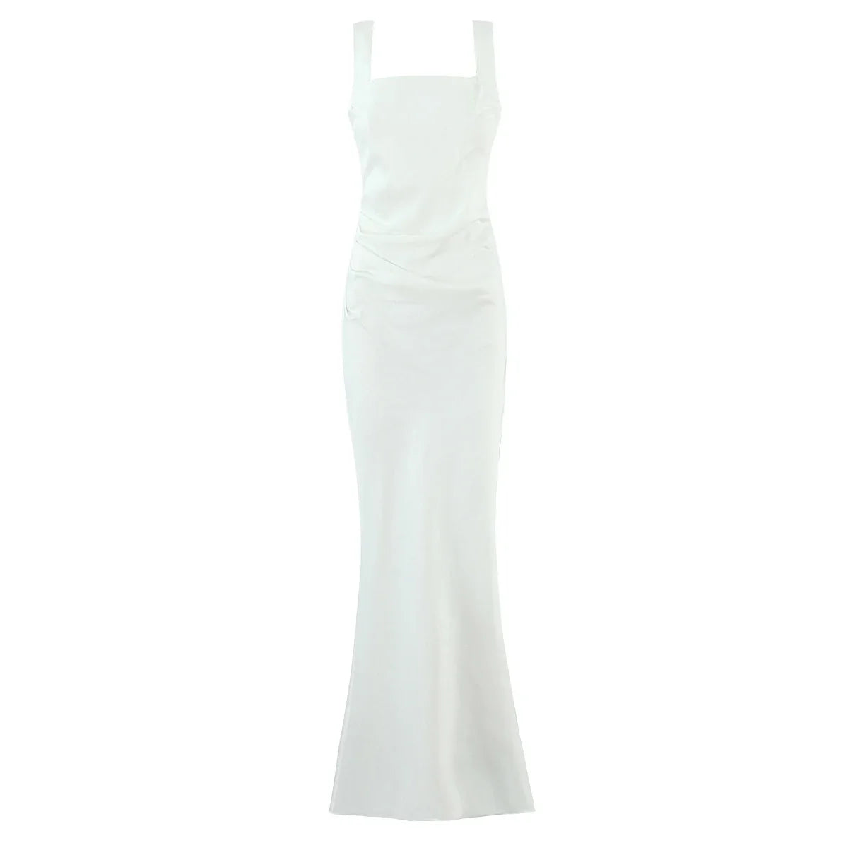 Sexy Spaghetti Straps Slim Fit Long Dresses For Lace Up Back Elegant Evening Party Dresses