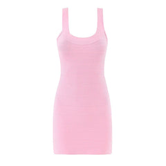 Sexy Mini Bodycon Knit Dresses Autumn Christmas Sleeveless Stretching Fit Slim Club Party Dresses