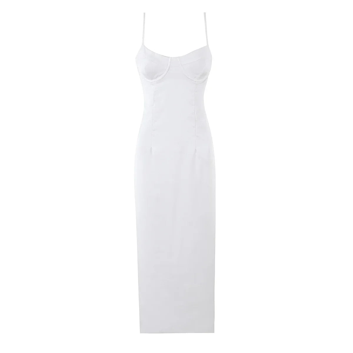 Elegant Satin Corset Bust Cami Dresses