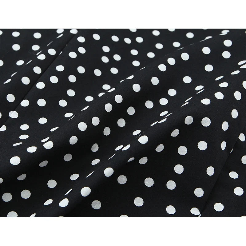 Summer Sexy Spaghetti Straps Mini Polka Dot Dress