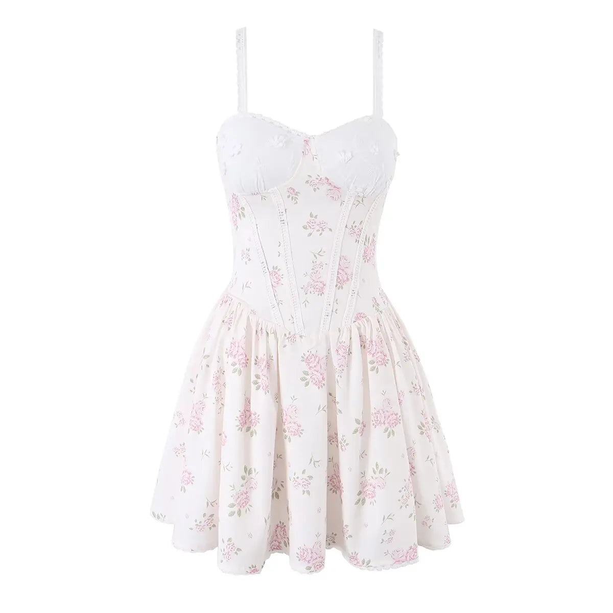 Floral Corset Mini Dresses