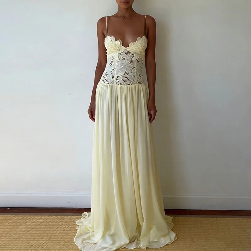 Lace Patchwork Camisole Summer Dresses
