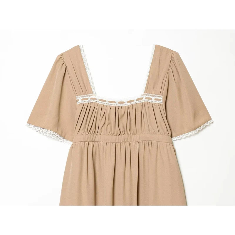 Lace Patchwork Short Dresses