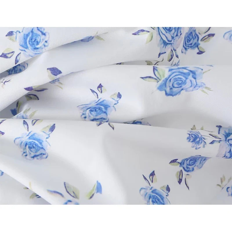 European And American Sexy Fashionable Sweet Floral Slim Sling Dresses