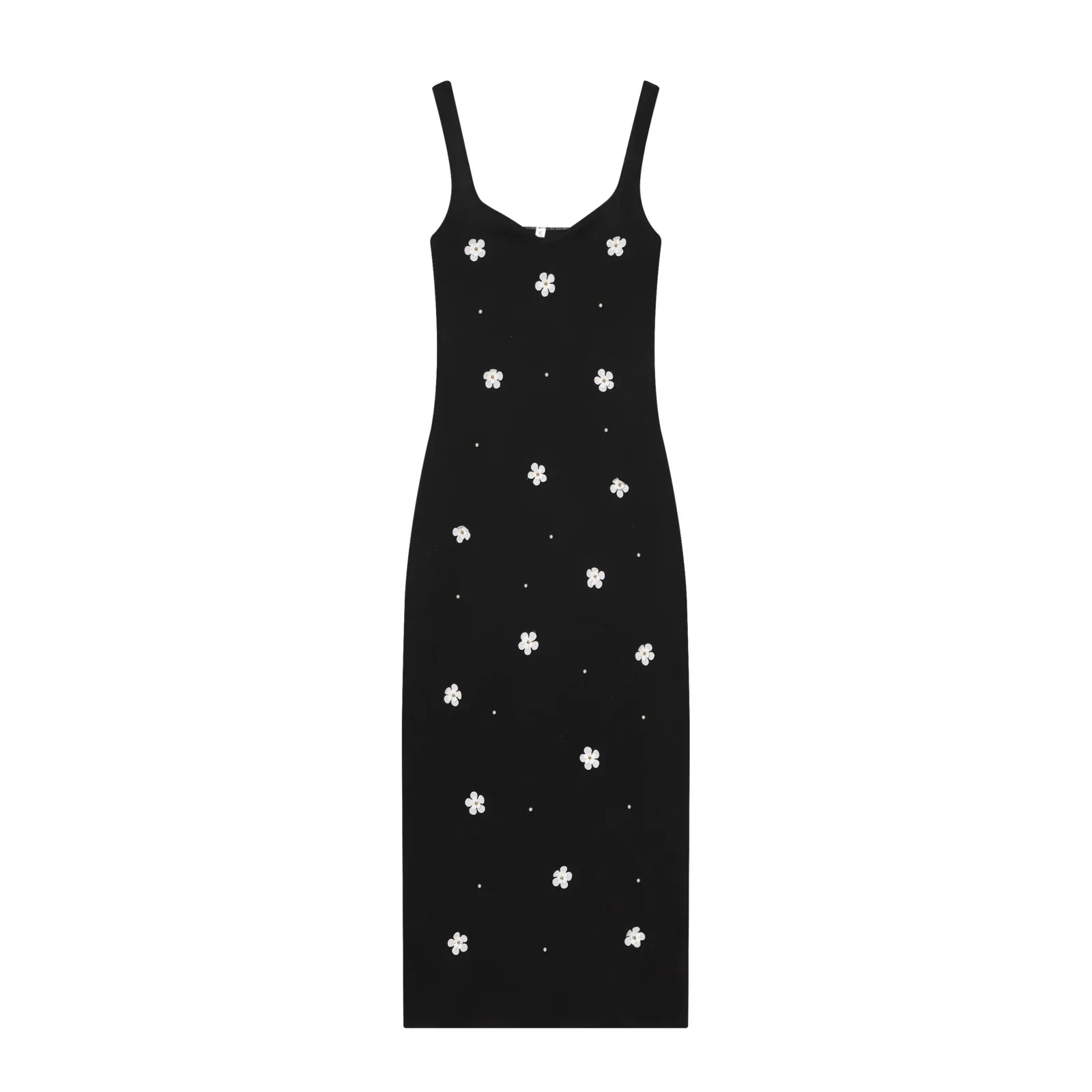Floral Stretch Midi Dresses