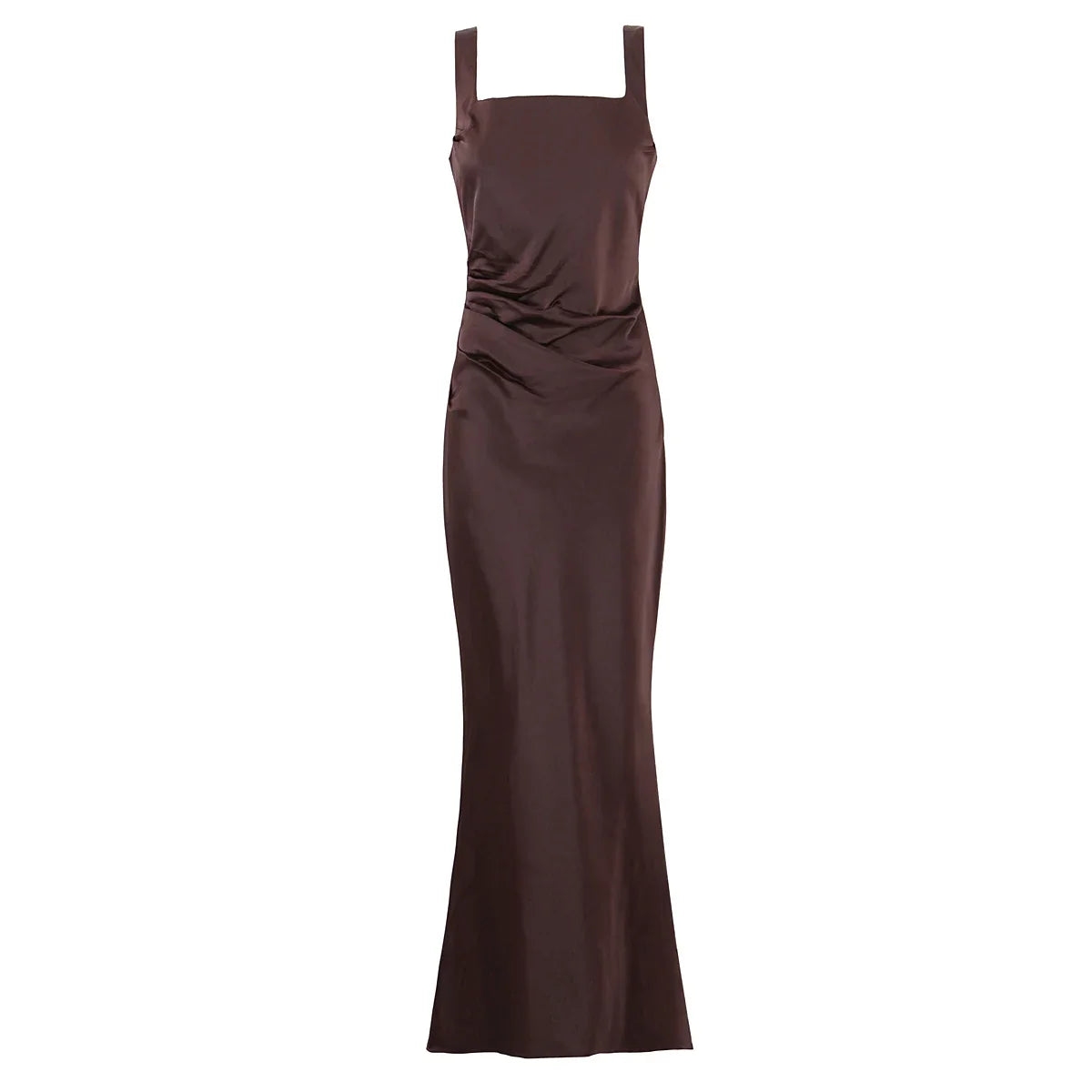 Sexy Spaghetti Straps Slim Fit Long Dresses For Lace Up Back Elegant Evening Party Dresses