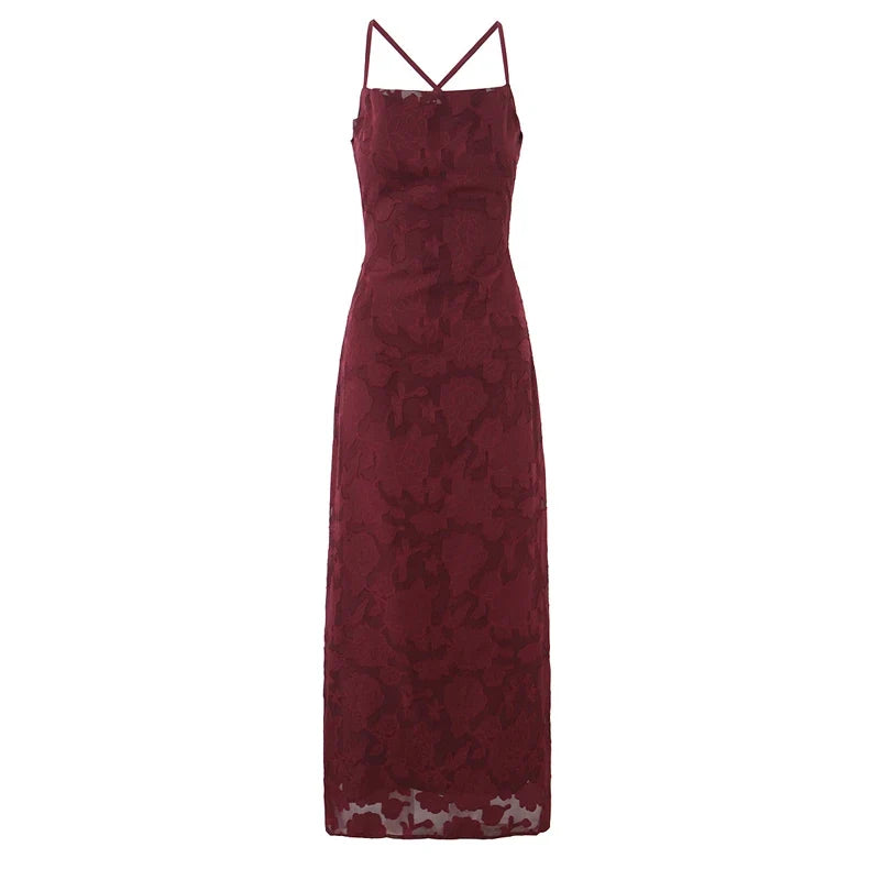 Bandage Back Backless Sexy Maxi Dresses