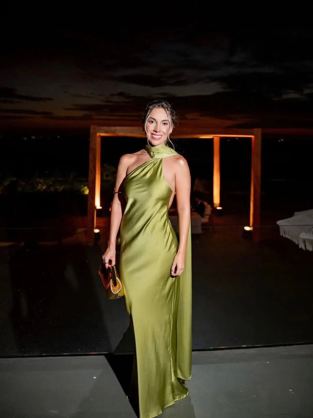 High Street Sexy Elegant Halter Long Dresses