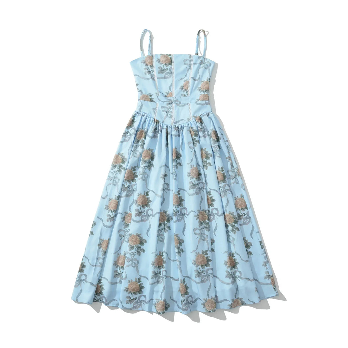 Lace Trim Floral Print Sexy Sling Dresses