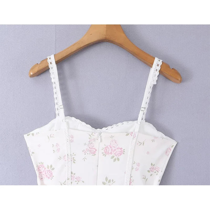 Floral Corset Mini Dresses