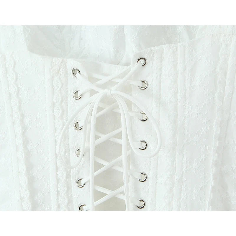 Sweet Girl White Sling Mini Dresses