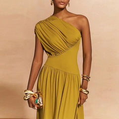 Simple Streetwear Swing Long Dresses