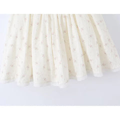 French Sweet Floral Halter Summer Mini Dresses Lace Trim A-Line Corset Party SunDresses