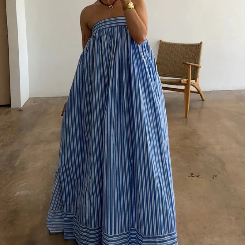 Woman Vintage Backless Party Dresses