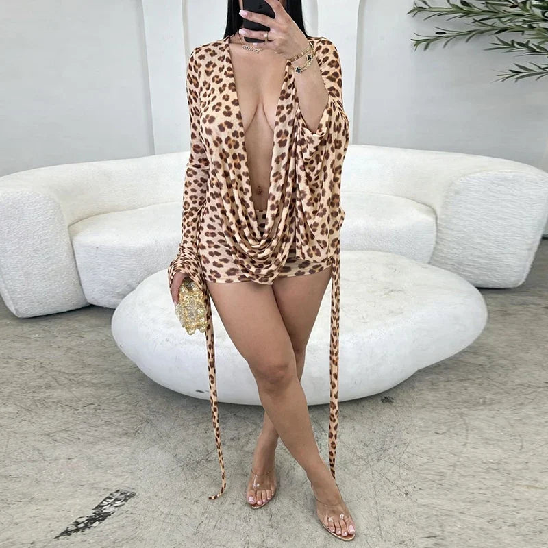 Spring Summer Polka Dot Print Short Dresses