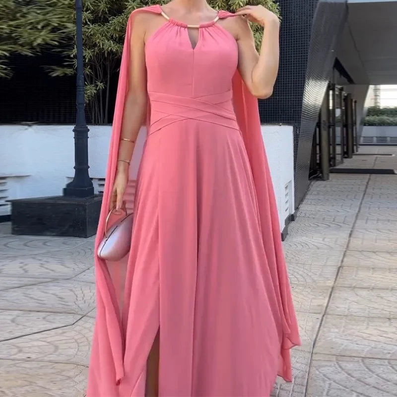 Sexy Hollow O-neck Party Long Dresses