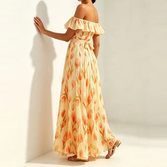 Summer Vacation Floral Print Dresses