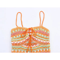 Sexy Spaghetti Straps Knitted Mini Dresses