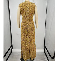 Sequin Velvet Long Dresses