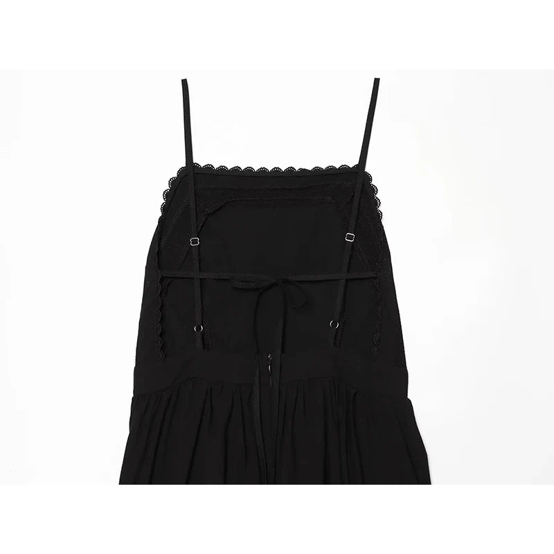 Hollow Out Embroidery Midi Dresses