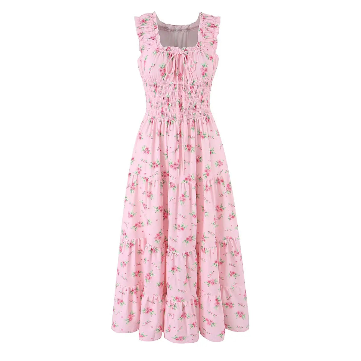 Pretty Girls Floral Print Midi Dresses