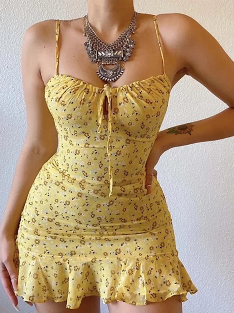 Sexy Spaghetti Strap Cutout Dresses