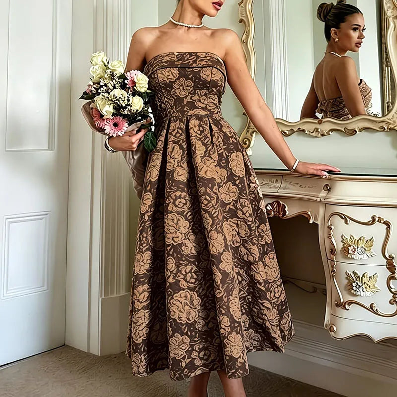 Elegant Backless Long Dresses