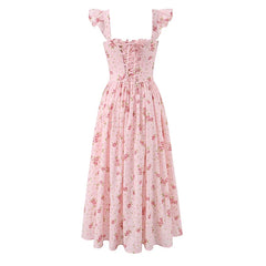 Pink Floral Print SunDresses