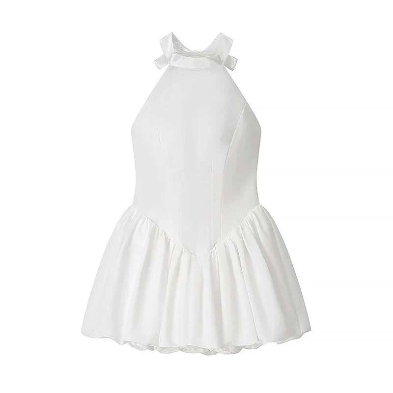 Sexy Backless Elegant Halter Ball Gown Dresses