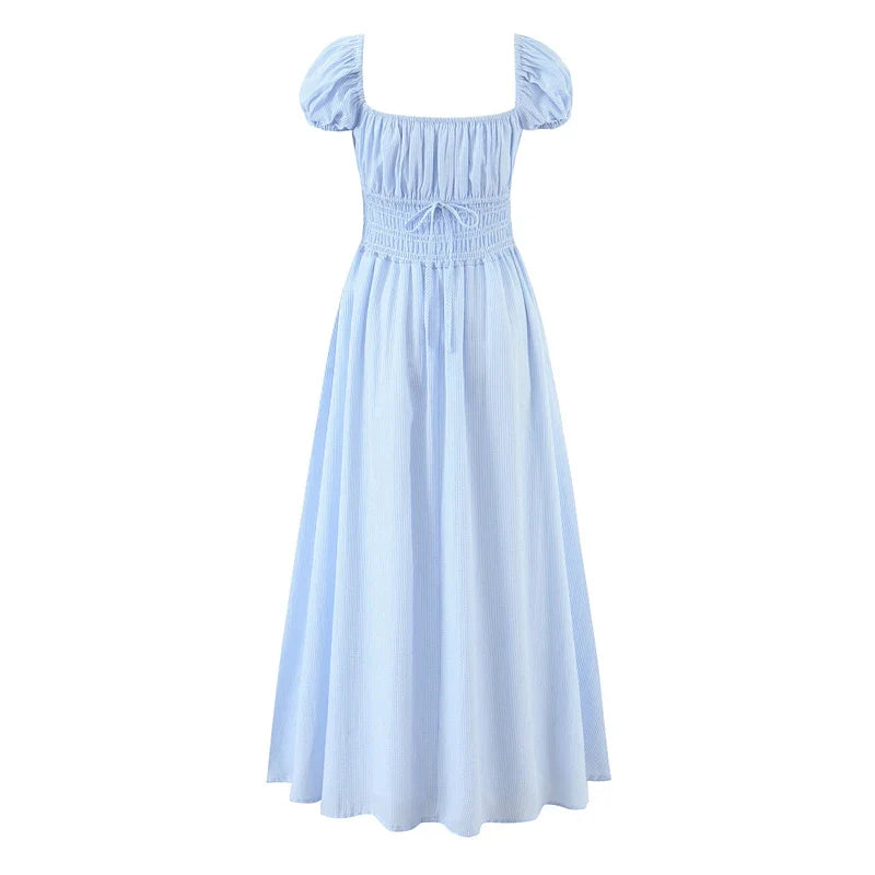 Blue Pink Striped Dresses