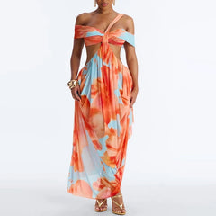 Lady Casual Backless Bohemian Dresses