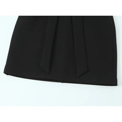 Sexy Backless Elegant Black Tank Mini Dresses
