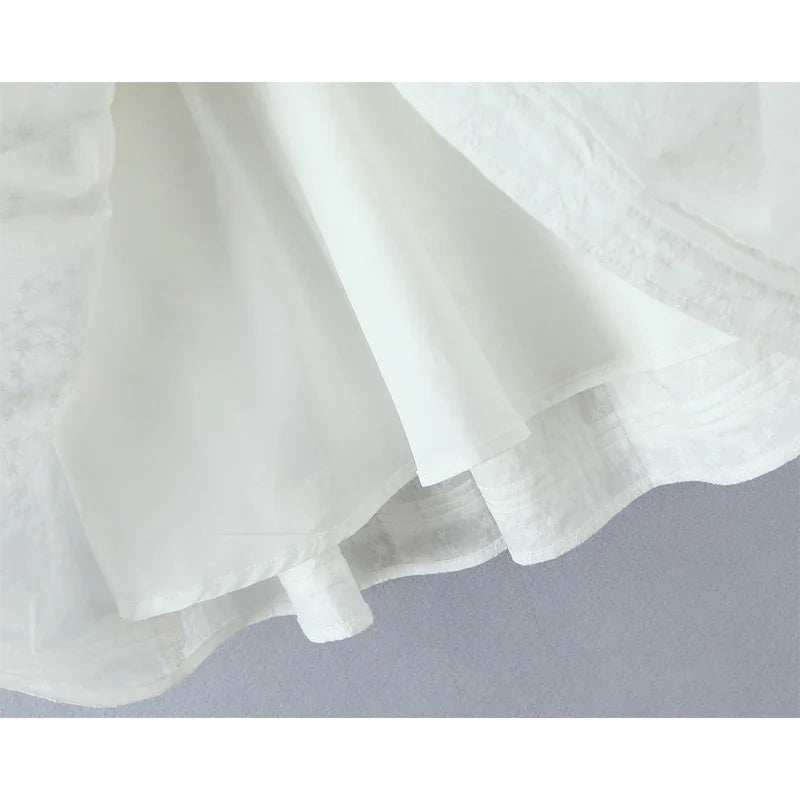 Sweet Girl White Sling Mini Dresses