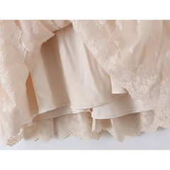 Floral Embroidery Vacation Party Mini Dresses