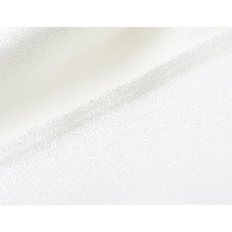 White Satin Mandarin Collar Cheongsam Dresses