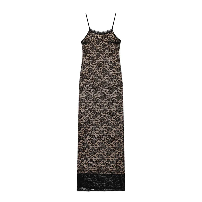 European And American Lace Sling Sexy Dresses