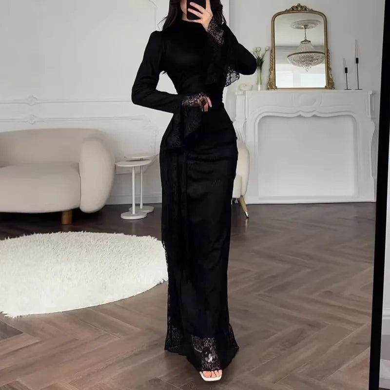 Elegant Temperament Long Sleeved Dresses