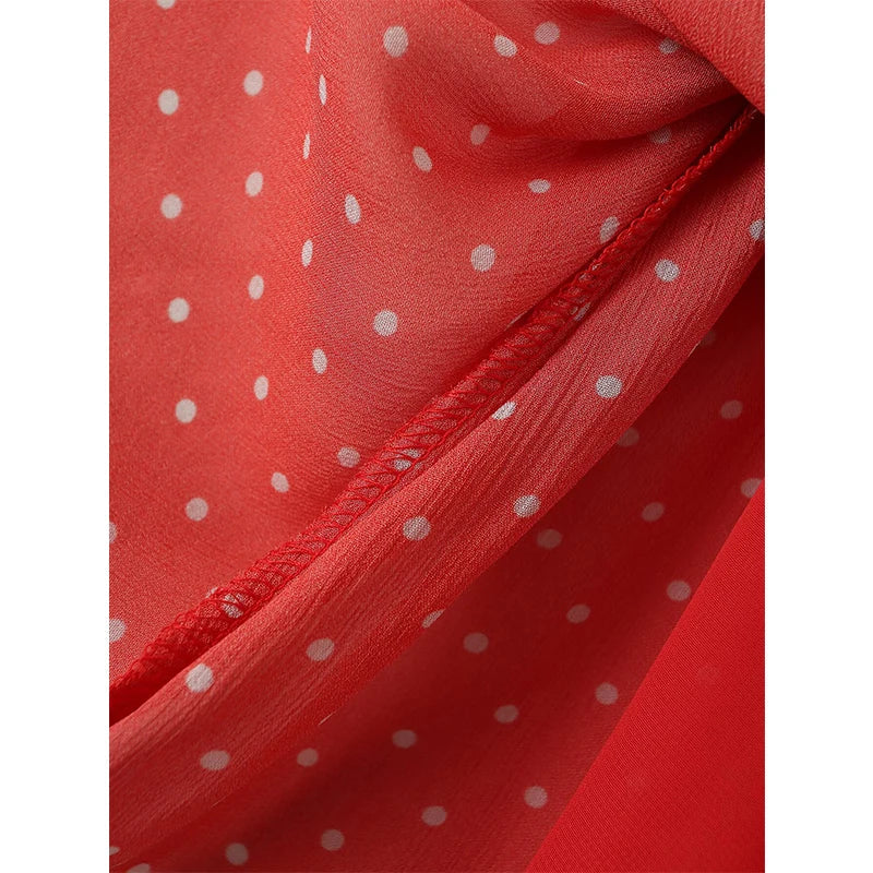 Vintage Red Polka Dot Mini Dresses