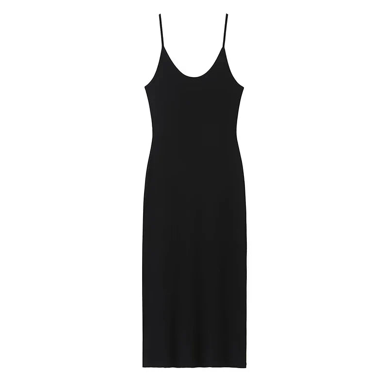 Sexy Spaghetti Strap Knit Mini Dresses