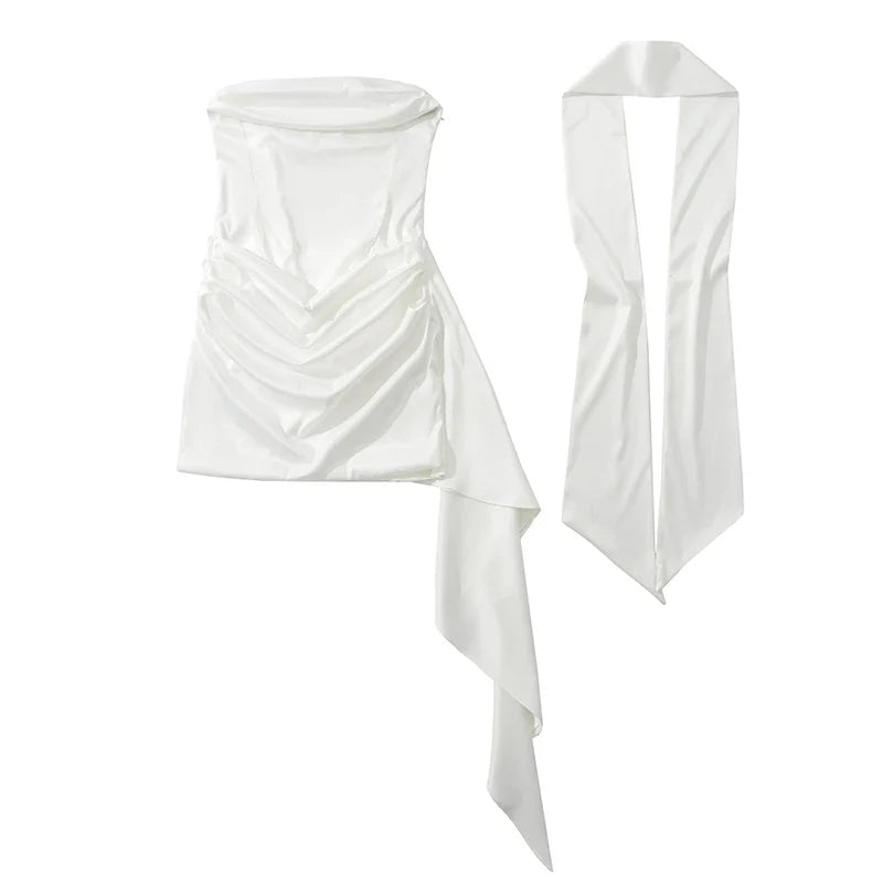 Bandage Back Sexy Elegant Strapless Corset Dresses